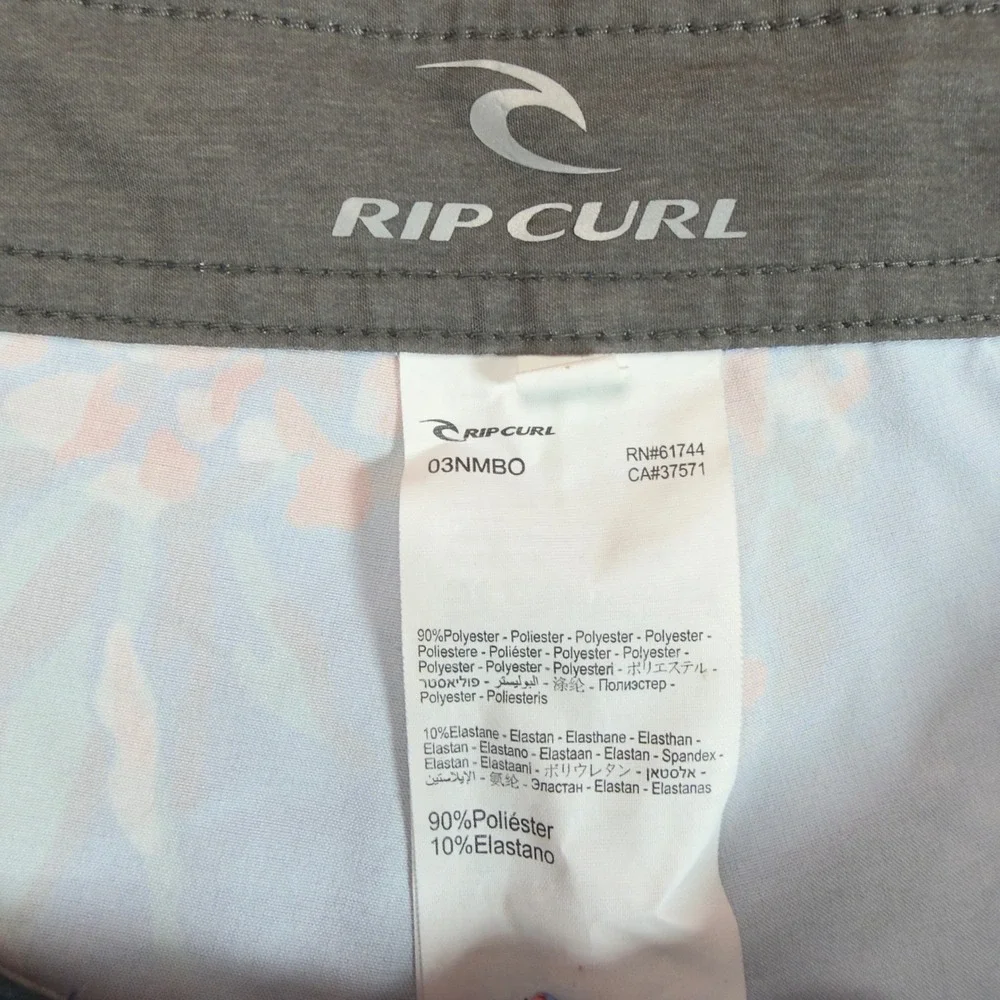Rip Curl Mirage Board Shorts Mens 32 Blue Pineapple‎ Tropical Swim Trunks 03NMBO